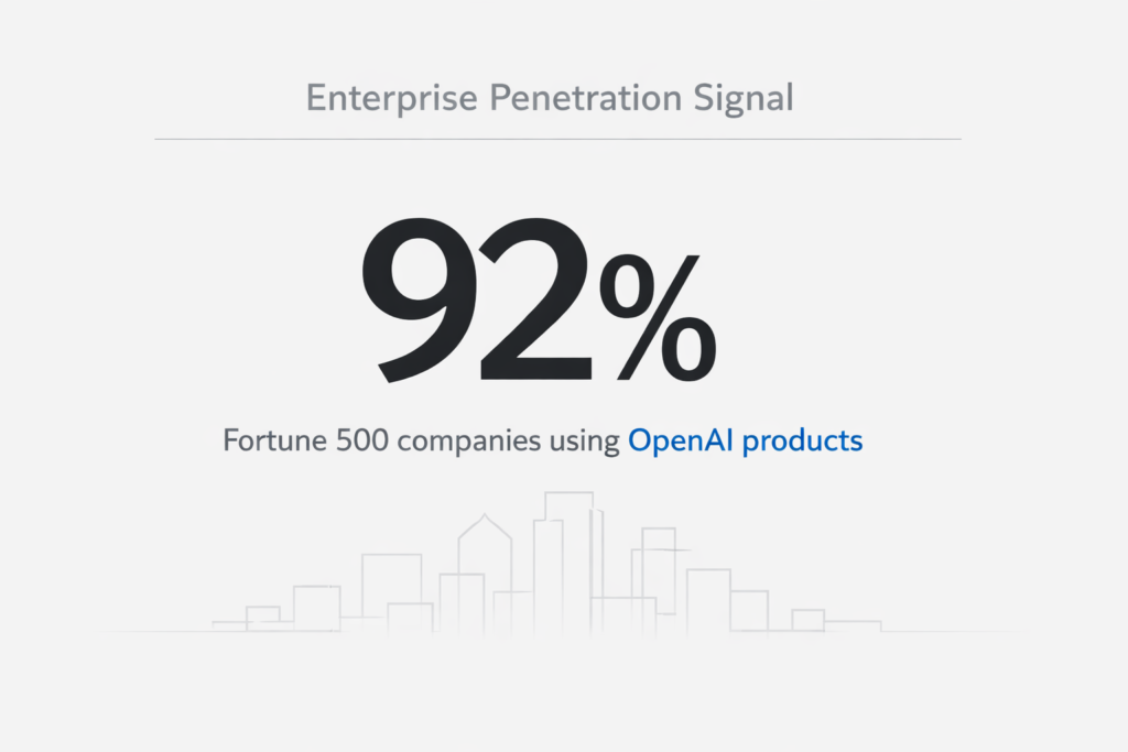 Enterprise Use of OpenAI products - Open AI Stats