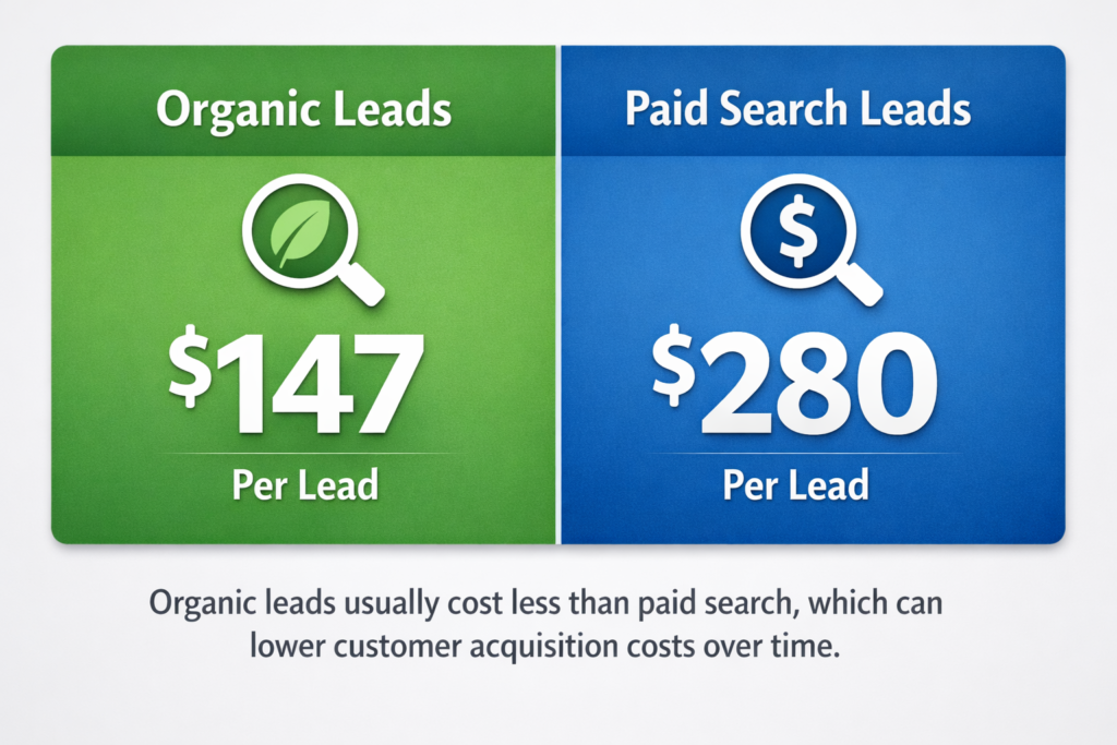 Organic Leads vs Paid Leads Data