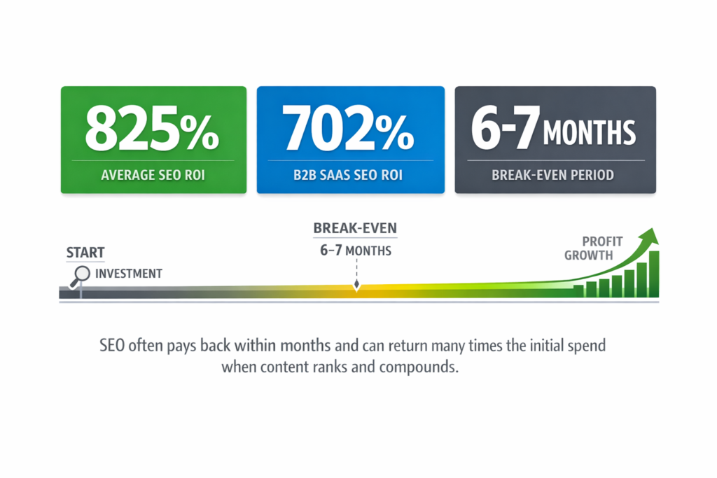 SEO investment timeline stat