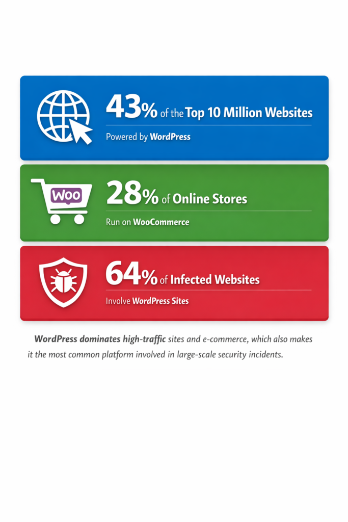 WordPress Dominance and Security Impact Stat